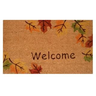 Autumn Breeze coir With Vinyl Backing Doormat (17 inches X 29 inches)