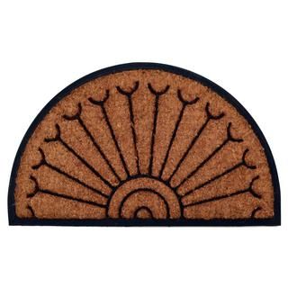 Outdoor Coconut Fiber Peacock Door Mat (26 X 16)