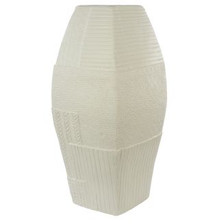 Navajo White Ceramic Tall Vase