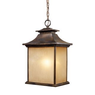 San Gabriel Hazelnut Bronze 1 light Outdoor Pendant