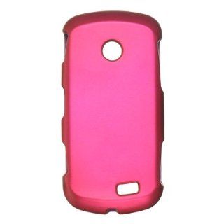 Magenta Rubberized Protector Case for Samsung Solstice II SGH A817 Cell Phones & Accessories