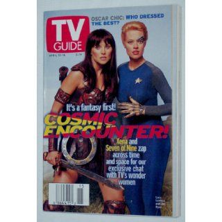 TV Guide (Cosmic Encounter/Xena & Seven of Nine Cover, April 10 16, 1999) News Corp. Co. Books