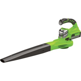 GreenWorks Handheld Blower — 24 Volt Li-Ion, 85 CFM, Model# 24122A  Leaf Blowers