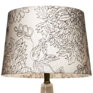 Threshold Floral Toile Stitch Lamp Shade   Shell Small