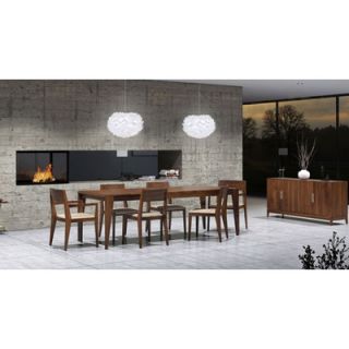 Copeland Furniture Kyoto 72 96W 7 Piece Dining Set 6 KYO 20 04