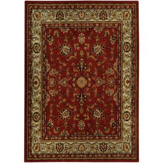 Floral Garden Traditional Red Area Rug (410 X 610)
