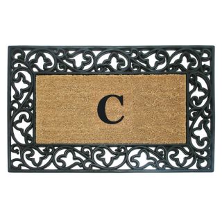 Wrought Iron Monogrammed Rubber / Coir Doormat