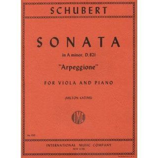 Schubert Franz Sonata in a minor Arpeggione D. 821. Viola and Pianoby Milton Katims International Musical Instruments