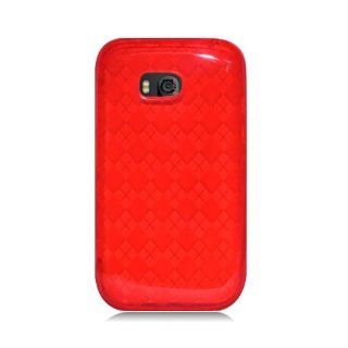 Bundle Accessory For Verizon Nokia Lumia 822   Red TPU Soft Case Protective Cover + Lf Stylus Pen + Lf Screen Wiper Cell Phones & Accessories