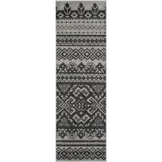 Safavieh Adirondack Silver/ Black Rug (26 X 10)