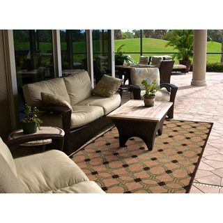 Meticulously Woven Andie Transitional Geometric Indoor/ Outdoor Area Rug (88 X 12)