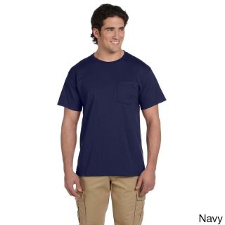 Jerzees Jerzees Mens 50/50 Heavyweight Blend Pocket T shirt Navy Size XXL