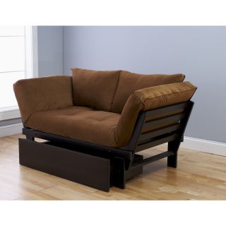 Elite Wood Brown Lounger With Drawer