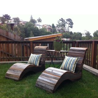 Lady Reclaimed Redwood Lounge Chair