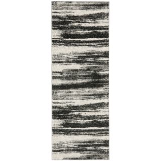 Safavieh Retro Dark Grey/ Light Grey Rug (23 X 9)