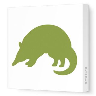 Avalisa Silhouette   Armadillo Stretched Wall Art Armadillo Silhouette