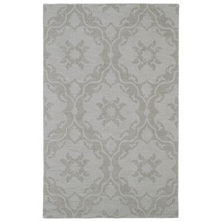 Trends Light Taupe Medallions Wool Rug (50 X 80)