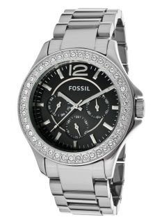 Fossil CE1067  Watches,Womens Black Dial Polished Chrome Finish Ceramic, Casual Fossil Quartz Watches