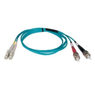 Tripp Lite N818 05M 10Gb Multimode Duplex 50/125 LSZH Aqua Fiber Patch Cable LC/ST   5M (16ft) Electronics