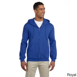 Jerzees Mens Super Sweats Nublend Fleece Full zip Hooded Jacket Blue Size XXL