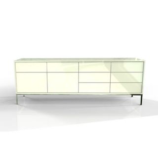 Industrya Circa 4 Storage Credenza C4.FF33 Finish White Oak / Red