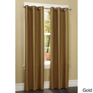Faux Silk Grommet 84 Inch Curtain Panel