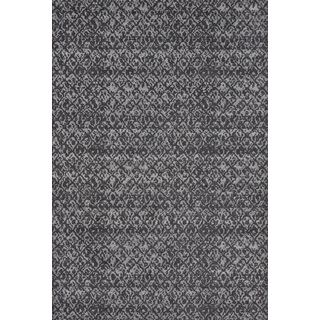 Settat Black/ Dark Grey Graphic Wool Rug (710x11)