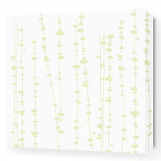 Inhabit Soak Pussy Willows Stretched Graphic Art on Canvas in White and Dew P