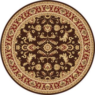 Centennial Brown Traditional Area Rug (710 Round)