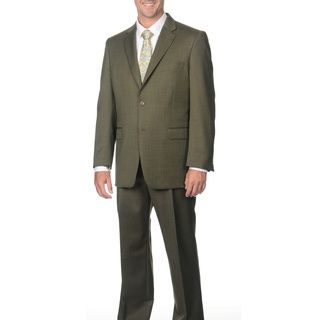 Jones New York Mens Trent 2 Button Olive Tic Suit