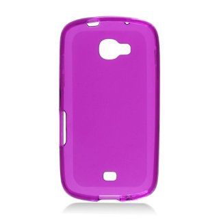 Purple Clear Frosted Flex Cover Case for Samsung Galaxy Axiom SCH R830 Cell Phones & Accessories