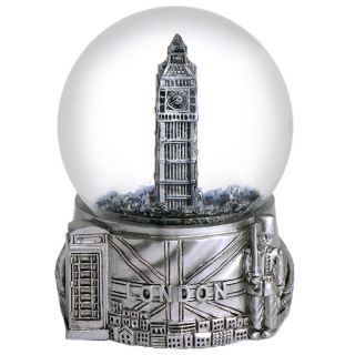 London Silver 65mm Snow Globe