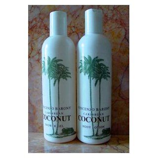 Vincenzo Barony Tropical Coconut Shower Gel & Body Lotion Set From Germany  Bath And Shower Gels  Beauty