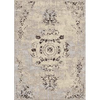 Nuloom Oriental Vintage Viscose Ashton Ivory Rug (78 X 96)