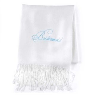 Hortense B. Hewitt Bridesmaid White Pashmina Shawl