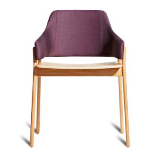 Blu Dot Clutch Dining Chair CC1 CHR Finish White Oak, Upholstery Purple