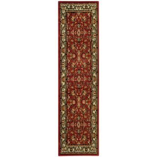 Ephesus Collection Floral Garden Traditional Red Runner Rug (110 X 610)