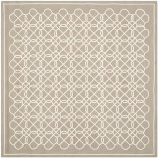 Safavieh Hand hooked Chelsea Tan/ Ivory Wool Rug (6 Square)