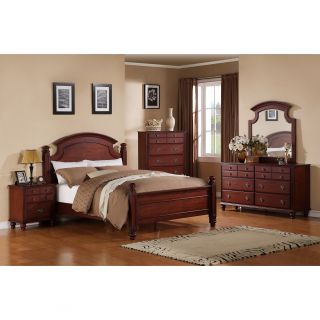 Global Furniture Usa Laura Cherry Twin Bed Red Size Twin