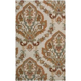 Hand tufted Handicraft Imports Aisling Beige Wool Blend Area Rug (8 X 10)