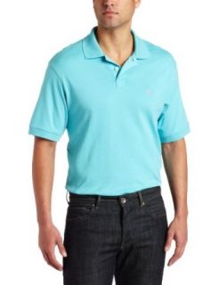 IZOD Men's Short Sleeve Solid Interlock Polo, Baltic Teal, Small at  Mens Clothing store Polo Shirts