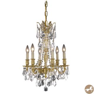 Christopher Knight Home Lucerne 6 light Royal Cut Crystal/ French Gold Chandelier