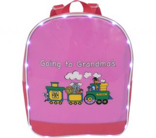 Mercury Luggage Going to Grandmas Backpack with Lights   Pink