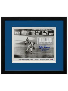 Don Larsen and Yogi Berra Signed Perfect Game Photo in Frame by Brigandi Coins and Collectibles