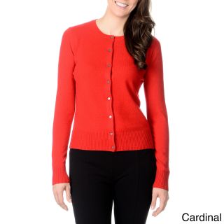 Ply Cashmere Ply Cashmere Womens Button front Cashmere Sweater Red Size S (4  6)