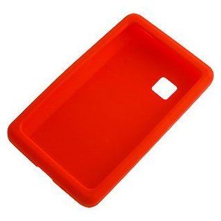 Silicone Skin Cover for LG 840G, Red Cell Phones & Accessories