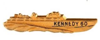 CLASSIC "KENNEDY 60" BRASS PT BOAT CAMPAIGN PIN. Entertainment Collectibles
