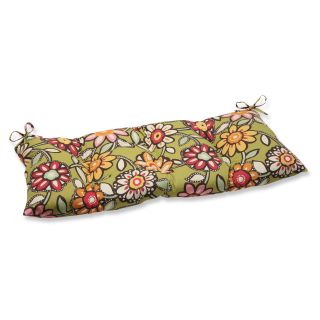 Pillow Perfect Outdoor Wilder Kiwi Wrought Iron Loveseat Cushion
