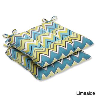 Pillow Perfect Zig Zag Wrought Iron Outdoor Seat Cushions (set Of 2)