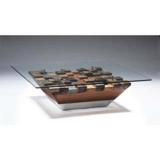 Oggetti Cubes Cocktail Table with Glass Top 91 CBE CT/GLS